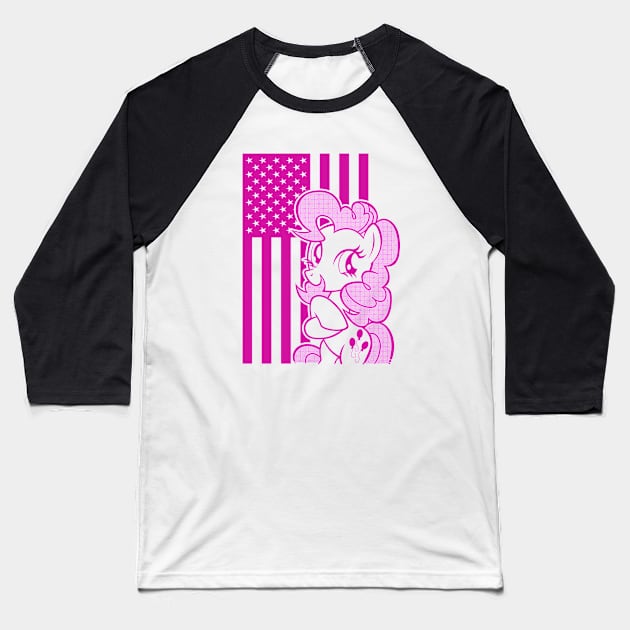 MY LITTLE PONY - 4th of July Baseball T-Shirt by KERZILLA